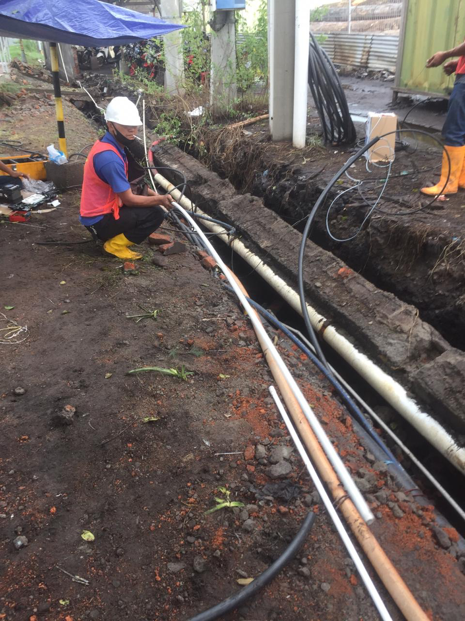 Pemasangan Jaringan Fiber Optik